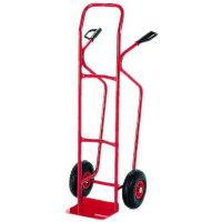 Diable charges hautes, bavette fixe, tablier incurvé 250kg Diable charges hautes, bavette fixe, tablier incurvé 250kg
