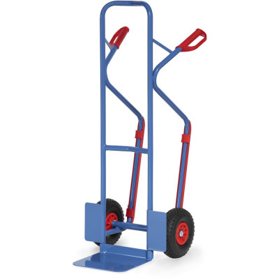 Diable pour Charges Hautes Acier - Pelle 320x250mm - Roues Anti-crevaison - 300kg