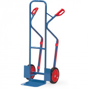 Diable pour Charges Hautes Acier - Pelle 320x250mm - Roues Caoutchouc - 300kg