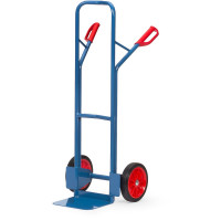 Diable pour Charges Hautes Acier - Pelle 320x250mm - Roues Caoutchouc - 300kg
