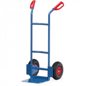 Diable pour Charges Hautes Acier - Pelle 320x250mm - Roues Pneumatique - 200kg