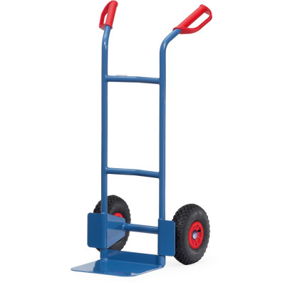 Diable pour Charges Hautes Acier - Pelle 320x250mm - Roues Pneumatique - 200kg