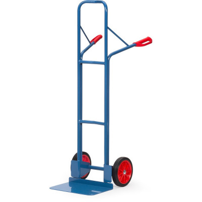 Diable pour Charges Hautes Acier - Pelle 480x300mm - Roues Caoutchouc - 300kg