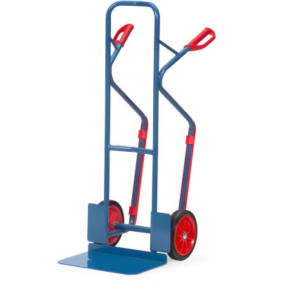 Diable pour Charges Hautes Acier - Pelle 480x300mm - Roues Caoutchouc - 300kg