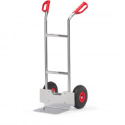 Diable pour Charges Hautes Aluminium - Pelle 320x250mm - Roues Anti-crevaison - 150kg