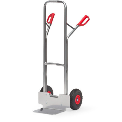 Diable pour Charges Hautes Aluminium - Pelle 320x250mm - Roues Anti-crevaison - 200kg