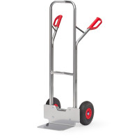 Diable pour Charges Hautes Aluminium - Pelle 320x250mm - Roues Anti-crevaison - 200kg