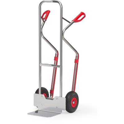 Diable pour Charges Hautes Aluminium - Pelle 320x250mm - Roues Anti-crevaison - 200kg