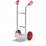 Diable pour Charges Hautes Aluminium - Pelle 320x250mm - Roues Caoutchouc - 150kg