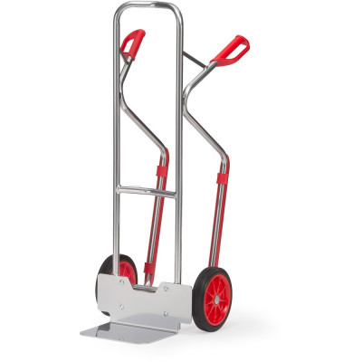 Diable pour Charges Hautes Aluminium - Pelle 320x250mm - Roues Caoutchouc - 200kg