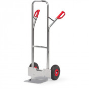 Diable pour Charges Hautes Aluminium - Pelle 320x250mm - Roues Pneumatique - 200kg