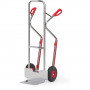 Diable pour Charges Hautes Aluminium - Pelle 320x250mm - Roues Pneumatique - 200kg