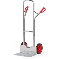 Diable pour Charges Hautes Aluminium - Pelle 480x300mm - Roues Caoutchouc - 200kg
