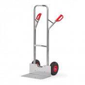 Diable pour Charges Hautes Aluminium - Pelle 480x300mm - Roues Pneumatique - 200kg
