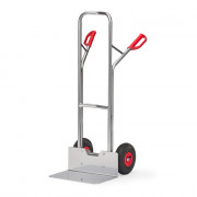 Diable pour Charges Hautes Aluminium - Pelle 480x300mm - Roues Pneumatique - 200kg