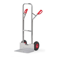 Diable pour Charges Hautes Aluminium - Pelle 480x300mm - Roues Pneumatique - 200kg