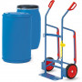 Diable à Fûts - Fûts Plastiques - 220l - avec Sangle - Roues Caoutchouc - 250kg