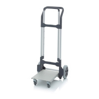 Diable pour bacs Euronorm – Charge 160 kg – Surface 29,2 x 37 cm – Réglable en hauteur