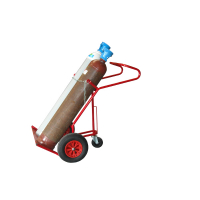 Diable de chantier 2 bouteilles, béquille escamotable 250kg Diable de chantier 2 bouteilles, béquille escamotable 250kg