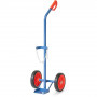 Diable Porte-bouteilles - 1 Bouteille - 10l - Roues Caoutchouc - 100kg
