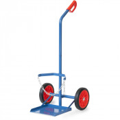 Diable Porte-bouteilles - 1 Bouteille - Ø300,318mm - Roues Caoutchouc - 100kg