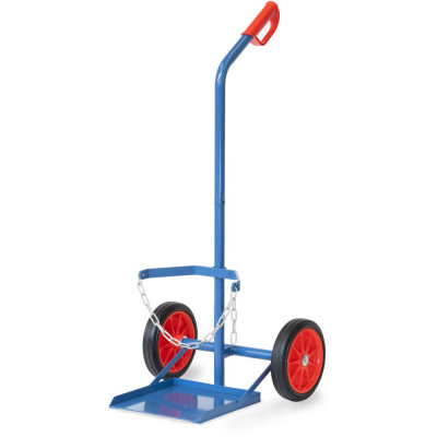Diable Porte-bouteilles - 1 Bouteille - Ø300,318mm - Roues Caoutchouc - 100kg