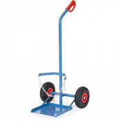 Diable Porte-bouteilles - 1 Bouteille - Ø300,318mm - Roues Pneumatique - 100kg