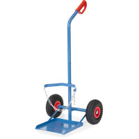 Diable Porte-bouteilles - 1 Bouteille - Ø300,318mm - Roues Pneumatique - 100kg
