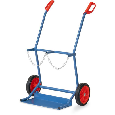 Diable Porte-bouteilles - 2 Bouteilles - 20l - Roues Caoutchouc - 100kg