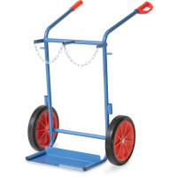 Diable Porte-bouteilles - 2 Bouteilles - 40-50l - Roues Caoutchouc - 150kg Diable Porte-bouteilles - 2 Bouteilles - 40-50l - Roues Caoutchouc - 150kg