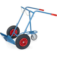 Diable Porte-bouteilles - 2 Bouteilles - 40-50l - Roues Pneumatique - 150kg