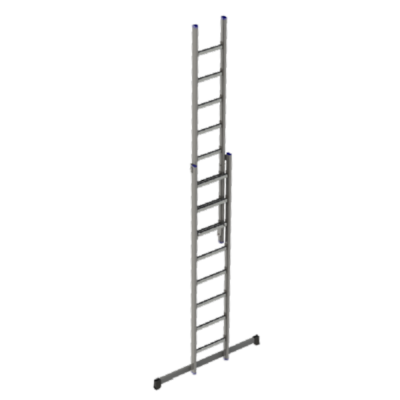 Échelle à coulisse main 2 plans en aluminium