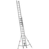 Echelle coulissante alu 2 ou 3 plans à corde avec stabilisateurs Echelle coulissante alu 2 ou 3 plans à corde avec stabilisateurs