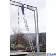 Échelle coulisse corde 2 plans en aluminium