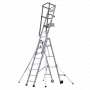 Échelle à plateforme AUTOSTABLE tout alu de 2,23m