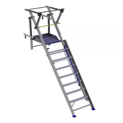 Echelle coulissante à plateforme de bâtiment Premur