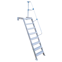 Echelle fixe accès et travail avec plateforme 60° Echelle fixe accès et travail avec plateforme 60°