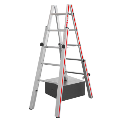 Échelle double pour escaliers de 2,77 à 3,55m