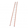Échelle SIMPLE ÉVASÉE MIXTE acier/alu de 2,96 à 4,92m