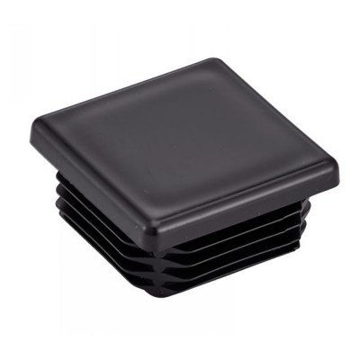 5 mm Bouchon À Lamelles Tube Carré Polyéthylène Noir