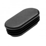 Embout plastique à ailettes rectangulaire coin oval intérieur cannelé
