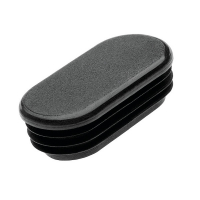 Embout plastique à ailettes rectangulaire coin oval intérieur cannelé Embout plastique à ailettes rectangulaire coin oval intérieur cannelé