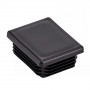 Bouchon à lamelles pour tube rectangulaire noir en polyéthylène