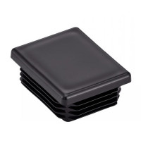Bouchon à lamelles pour tube rectangulaire noir en polyéthylène