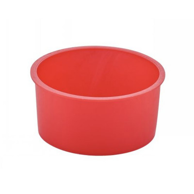 8 mm Bouchon Conique en Polyéthylène Rouge pour Tube Rond