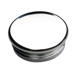 Embout à ailletes rond intérieur cannelé chrome brillant, mat