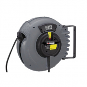 Enrouleur Automatique de Câble Electrique ABS/Acier - 18M 3x1,5 - Avec Prise Euro et Disjoncteur