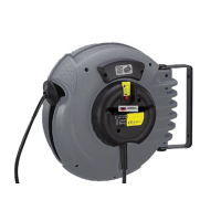 Enrouleur Automatique de Câble Electrique ABS/Acier - 18M 3x1,5 - Avec Prise Euro et Disjoncteur