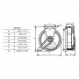 Enr. Monobras 506/RM-12S Huile-LR 10 m x 1/2" - 160 bar - Samoa