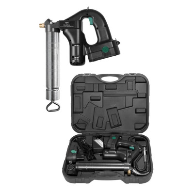 Pistolet à graisse à batterie Li-ion avec 2 batteries, série PG-18V